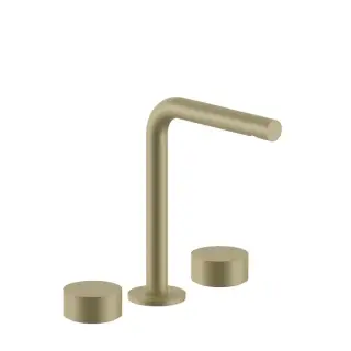 Fantini AF/21 Смеситель для раковины, 3 отв., высокий излив: 15.5 см, цвет: Matt British Gold PVD