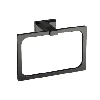 Colombo Look Полотенцедержатель кольцо 20х14см, цвет: PVD графит полированный