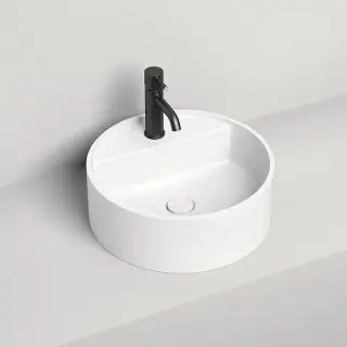 Salini Armonia Top 202 Раковина накладная 45х45х11.6см., с 1 отв., материал: S-Stone, цвет: белый матовый