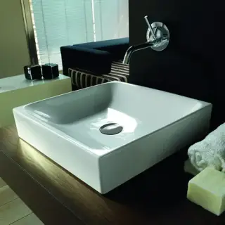 Kerasan Lavabi Раковина 45x45 см, без отв., накладная, цвет: белый