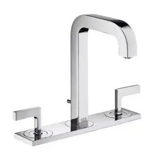 Axor Citterio, Смеситель для раковины 170,на 3 отверстия, с рычаговымирукоятками и изливом, цвет: хром