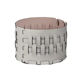 ADJ Корзина Bottega, D20xH12 см., цвет: устричный/пепельная роза