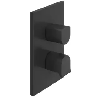 Gessi Rilievo Встраиваемый смеситель для душа, термостатический, на 2 источника, внешняя часть, цвет: black XL