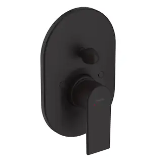 Hansgrohe Vernis Shap Смеситель для ванны, однорычажный, встраиваеемый, внешняя часть, цвет: матовый черный