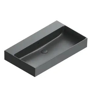 Catalano Premium Раковина 80x47см, без отв., цвет: черный матовый