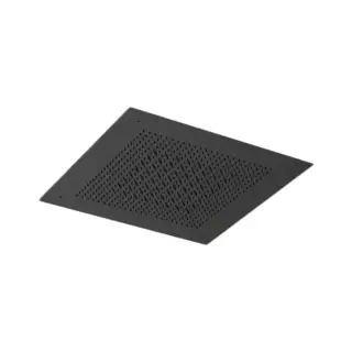 Almar Velvet Верхний душ 38х38см., встраиваемый, потолочный, 2 режима, цвет: Black Absolute Brushed PVD