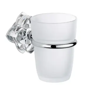 THG Petale De Cristal Clair Стакан стеклянный, подвесной, цвет: хром