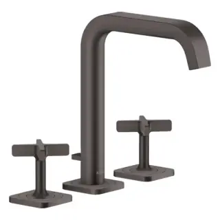 Axor Citterio E Смеситель для раковины, на 3 отв., с донным клапаном, цвет: шлифованный черный хром