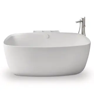 Duravit Aurena Ванна пристенная 160x103.5см., материал DuroCast Plus, сливной гарнитур, цвет: белый матовый