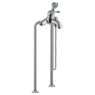 Carlo Frattini Lamp, Смеситель напольный для ванны с душевым комплектом, цвет: Хром