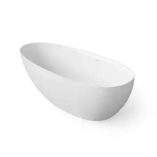 Dea Design Edge Ванна 160x76x56см., отдельностоящая, Solid Surface, цвет: White №18