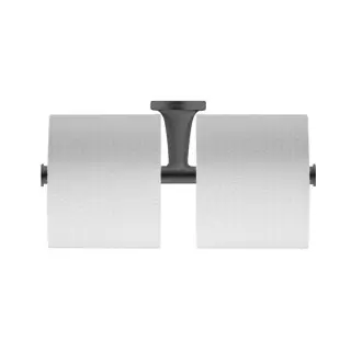 Duravit Starck T Двойной держатель туалетной бумаги, подвесной, цвет: черный матовый