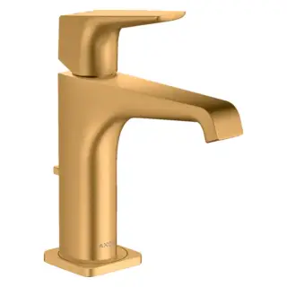 Axor Citterio E Смеситель для раковины 125, на 1 отв., с донным клапаном, цвет: шлифованное золото