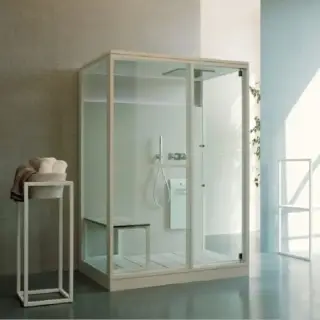 Effegibi H Medium Хаммам с душем 152x102x220см, пристенная, цвет: Soft Sand