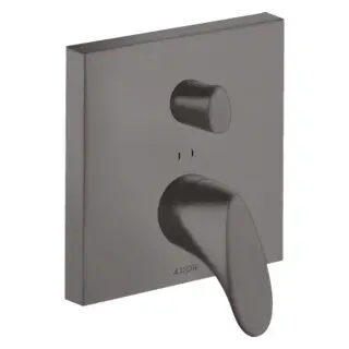 Axor Starck Organic Смеситель для ванны, встраиваемый, с переключателем на 2 потока, цвет: шлифованный черный хром