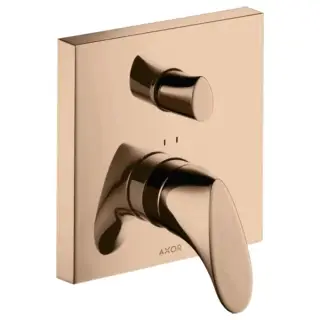 Axor Starck Organic Смеситель для ванны, встраиваемый, с переключателем на 2 потока, цвет: полированное красное золото