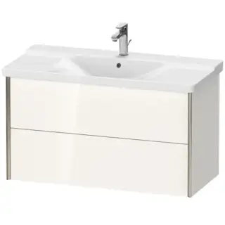 Duravit XViu Тумба подвесная 101x46.9x56.5см с раковиной, 2 ящика, цвет: белый глянцевый