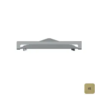 Almar Аксессуары Полка угловая 21.6xh21.6см., цвет: латунь брашированная PVD