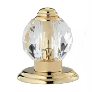 THG Mandarine Cristallia Diamant Вентиль смесителя для раковины, цвет: полированное золото