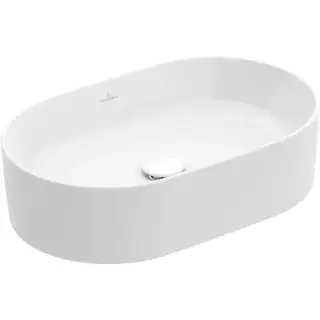 Villeroy&Boch Collaro Раковина накладная, 56x36х14.5см., без отв., цвет: альпийский белый