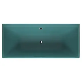 Duravit Vitrium Ванна пристенная 180x80см, с ножками, с2 наклонами для спины, прямоугольная, цвет: аквамарин матовый
