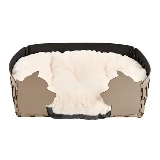 ADJ Лежанка Dog, 45х30хН15 см., цвет: капучино/шоколад