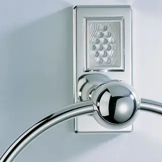 THG Métropolis cristal clair Полотенцедержатель - кольцо 18см., подвесной, цвет: хром/прозрачный хрусталь