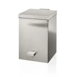 Decor Walther TE 75 SC Ведро 17.5x21x26.5см, с педалью и крышкой, softclose, напольное, цвет: никель сатинированный