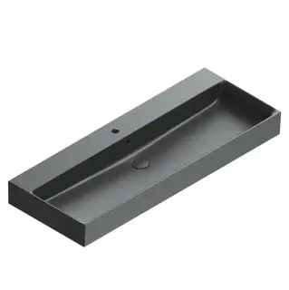 Catalano Premium Раковина 120x47см, с 1 отв., цвет: черный матовый