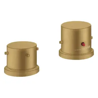 Axor Starck Смеситель на борт ванны, на 2 отв., термостатический, цвет: шлифованное золото