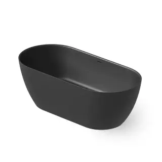 Dea Design Edge Ванна 170x80x57.5см., отдельностоящая, Solid Surface, цвет: Black №16