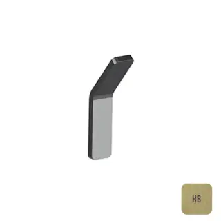 Almar Аксессуары Крючок 2.2xh10см.м, цвет: латунь брашированная PVD