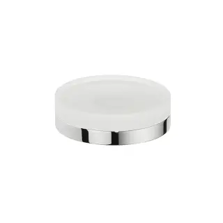 Colombo Mini Мыльница настольная, цвет: хром/матовое стекло