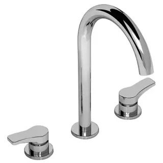 Fantini AL/23 Смеситель для раковины, 3 отв., излив: 160 мм, цвет: хром