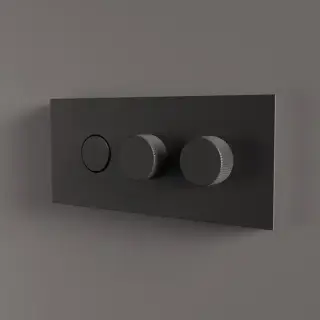 Fima Carlo Frattini Switch ON Смеситель для ванны и душа, встраиваемый, с переключателем на 2 выхода, цвет: черный матовый