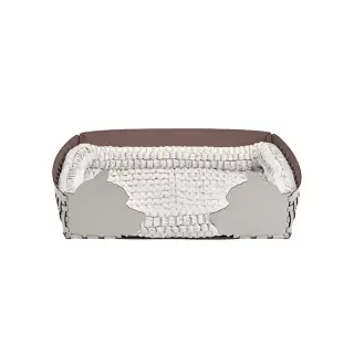 ADJ Лежанка Dog, 60x42xH15 см., цвет: устричный/пепельная роза