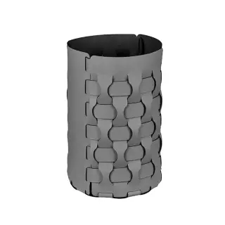 ADJ Корзина для мусора Dubai, D22xH35 см., цвет: серый/черный