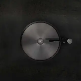 Gessi 316 Раковина 40 см, без отв., для установки на столешницу, без перелива, нержавеющая сталь, цвет: Black metal brushed PVD