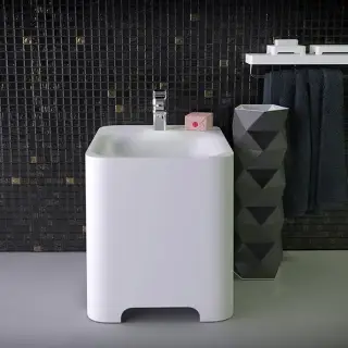 KNIEF Feel Биде напольное  58х39х42 см,с 1 отв под смеситель , цвет: белый