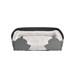 ADJ Лежанка Dog, 60x42xH15 см., цвет: серый/черный