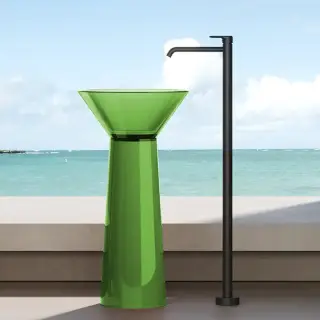 Dea Design Pedestal Basin Раковина напольная d48хh90см, цвет: emerald