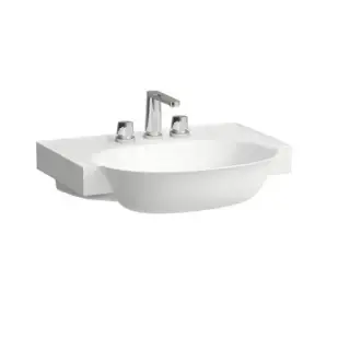 Laufen New Classic Раковина накладная 60х48х7.5см, с 3 отв., без перелива, с покрытием Clean Coat LCC, цвет: белый