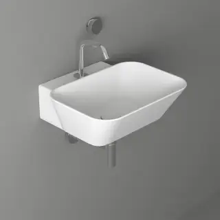 Simas Wave Раковина 48х43х16.5 см, 1 отв., накладная/подвесная, цвет: белый