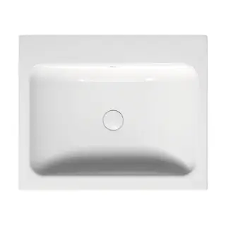 Bette One Раковина встраиваемая на столешницу 60×49.5×13см, без отв., с переливом, сталь, цвет: белый