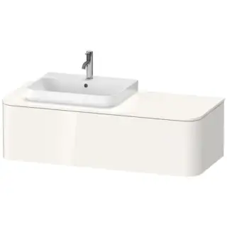 Duravit Happy D.2 Plus Тумба подвесная 130x55х35.4см, с раковиной и 1 ящиком, SX, цвет: белый глянцевый