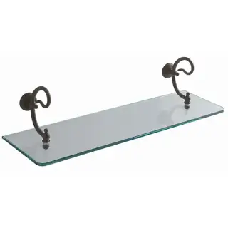 Globo Paestum Стеклянная полочка 60 см, цвет: античный металл