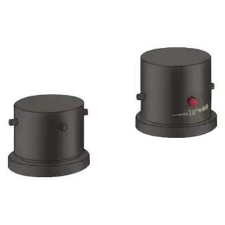 Axor Starck Смеситель на борт ванны, на 2 отв., термостатический, цвет: шлифованный черный хром