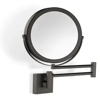 Decor Walther SP 28/2/V Зеркало косметическое, настенное, 5x кратное увеличение, цвет: Dark Metal Matt