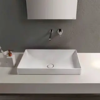 Globo T-Edge Раковина 61х37х14 см, без отв., цвет: белый