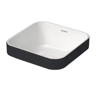 Duravit Happy D.2 Plus Раковина 40х40см, без отв., цвет: Anthracite matt/белый